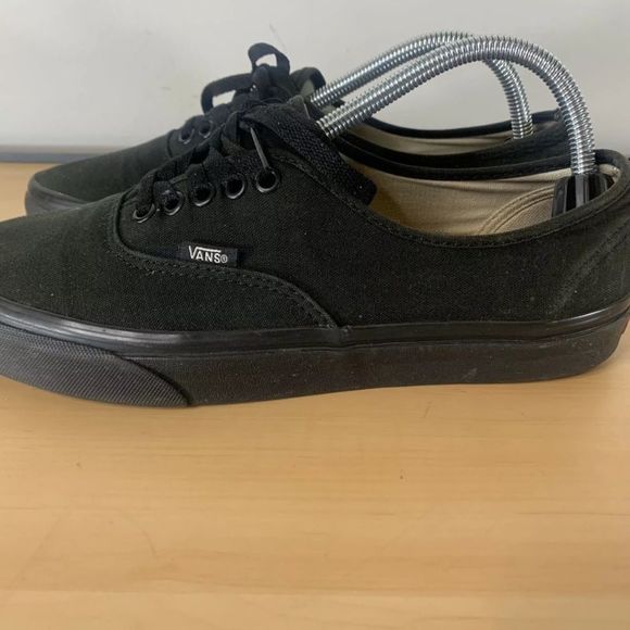 Vans Off The Wall Black Canvas Shoes size 9.5Mens/11Womens - Picture 5 of 9